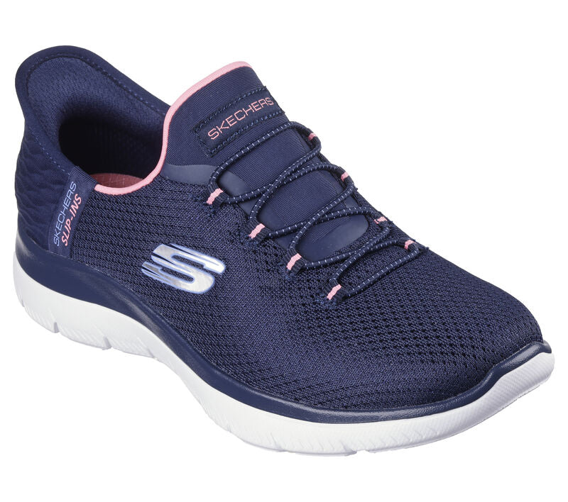 Skechers Slip-ins - Summits - Diamond Dream - Navy/Pink